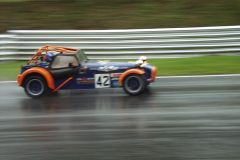 Caterham 7 racing at Brands Hatch