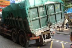 Overloaded truck in Hong Kong