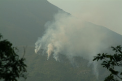 Fire in the Mui Wo Hills