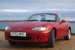 2008-09-07 MX5 on Lepe Beach