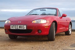 2008-09-07 MX5 on Lepe Beach