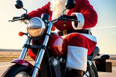 santa_on_motorbike_chased_by_a