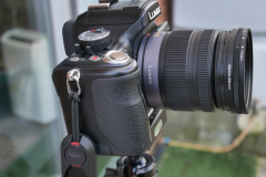 Elderly "full-spectrum-converted" Lumix DMC GH2, c/w a bog-standard Lumix 14-42mm "kit lens" c/w step-up ring and 58mm Fourth Eye variable IR filter, mounted on a 30 year-old British Benbo Trekker tripod, with an "Arca Chinese" quick release.