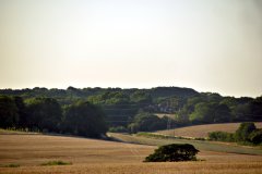 2026-08-12 Western edge of Portsdown Hill, near Fareham, looking approximately west-north-west