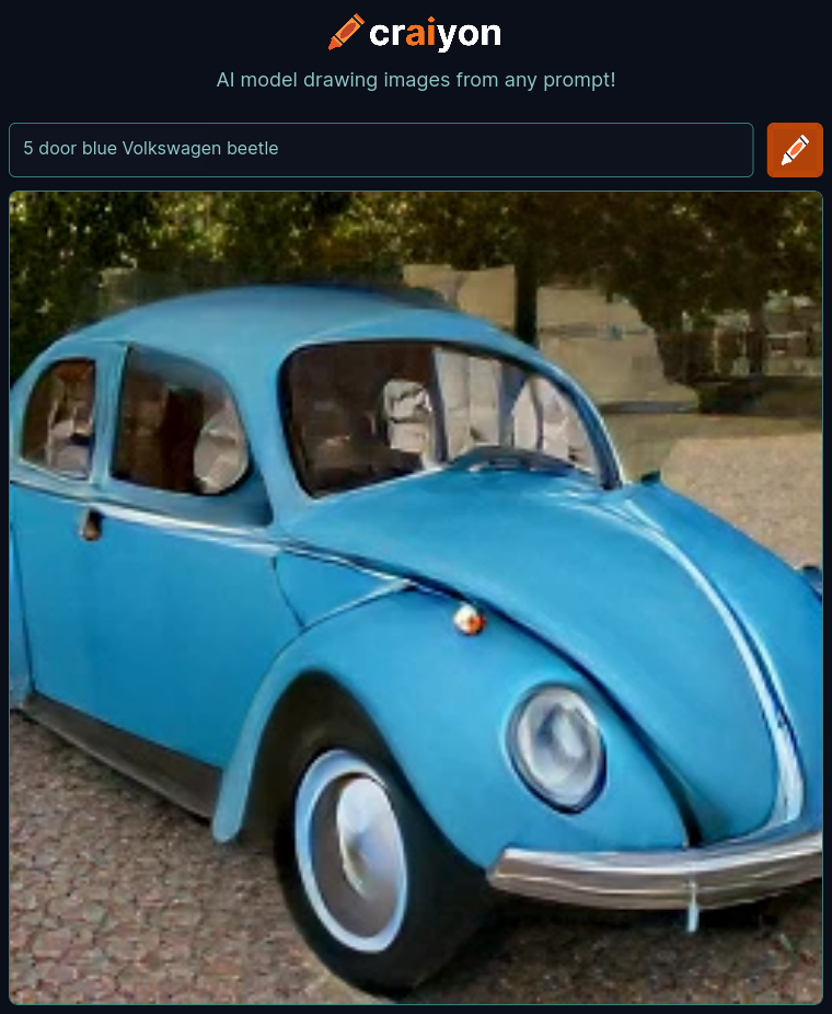 craiyon_000446_5_door_blue_Volkswagen_beetle_br_