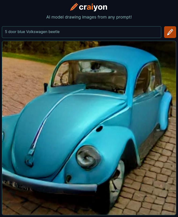 craiyon_000449_5_door_blue_Volkswagen_beetle_br_