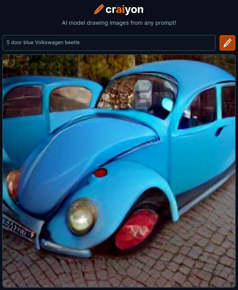 craiyon_000452_5_door_blue_Volkswagen_beetle_br_