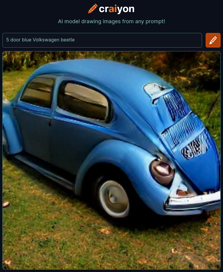 craiyon_000504_5_door_blue_Volkswagen_beetle_br_
