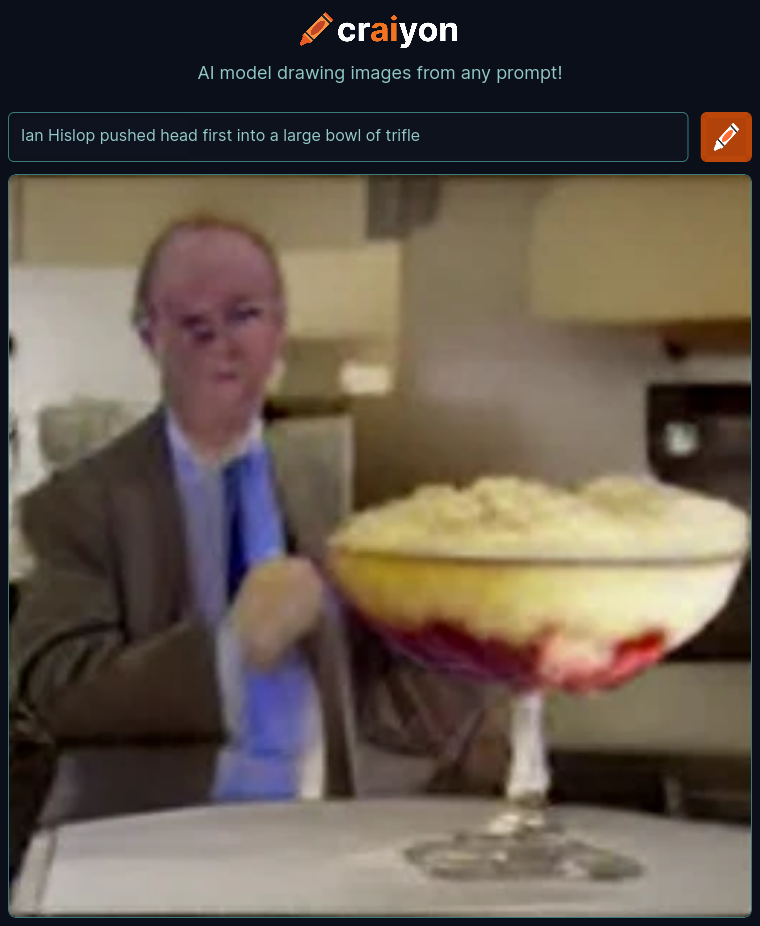craiyon_001304_Ian_Hislop_pushed_head_first_into_a_large_bowl_of_trifle_br_