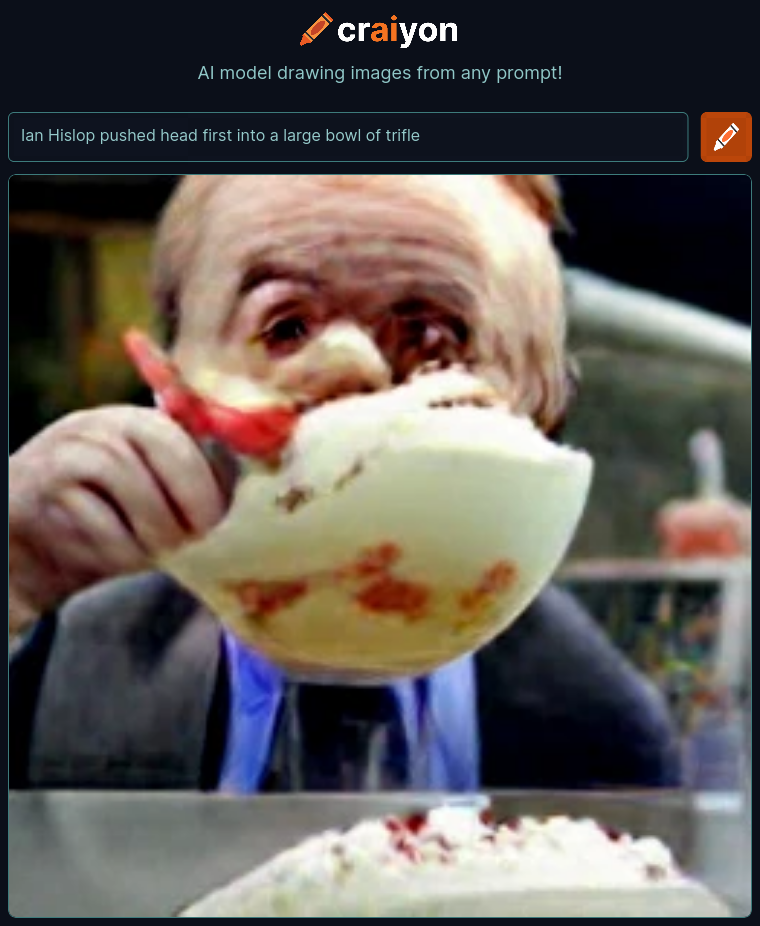 craiyon_001308_Ian_Hislop_pushed_head_first_into_a_large_bowl_of_trifle_br_