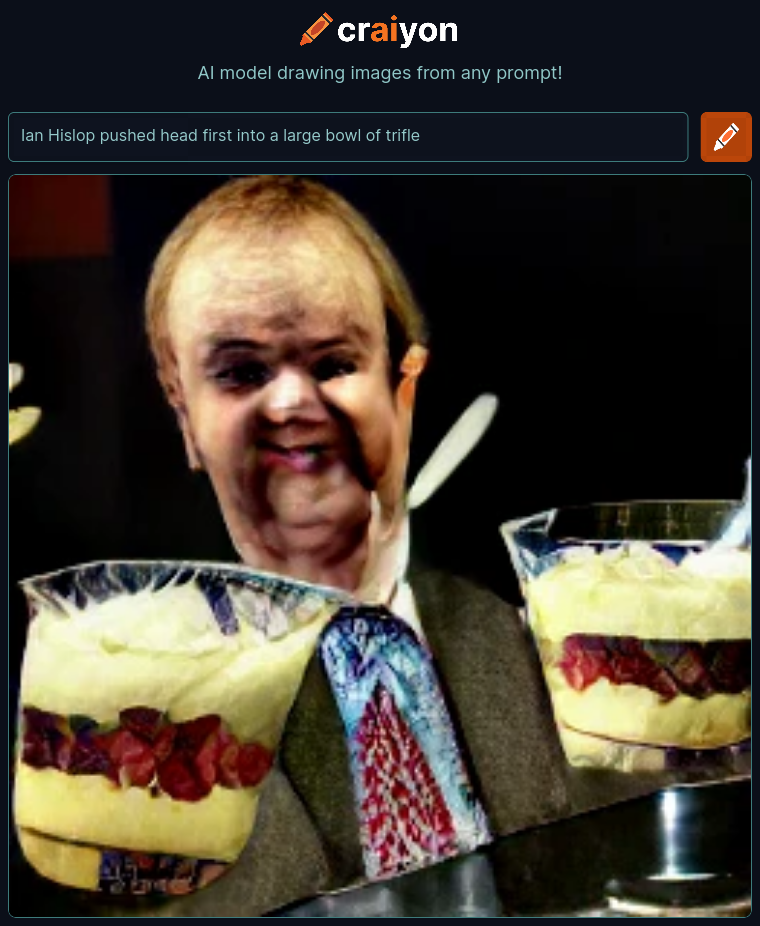 craiyon_001312_Ian_Hislop_pushed_head_first_into_a_large_bowl_of_trifle_br_