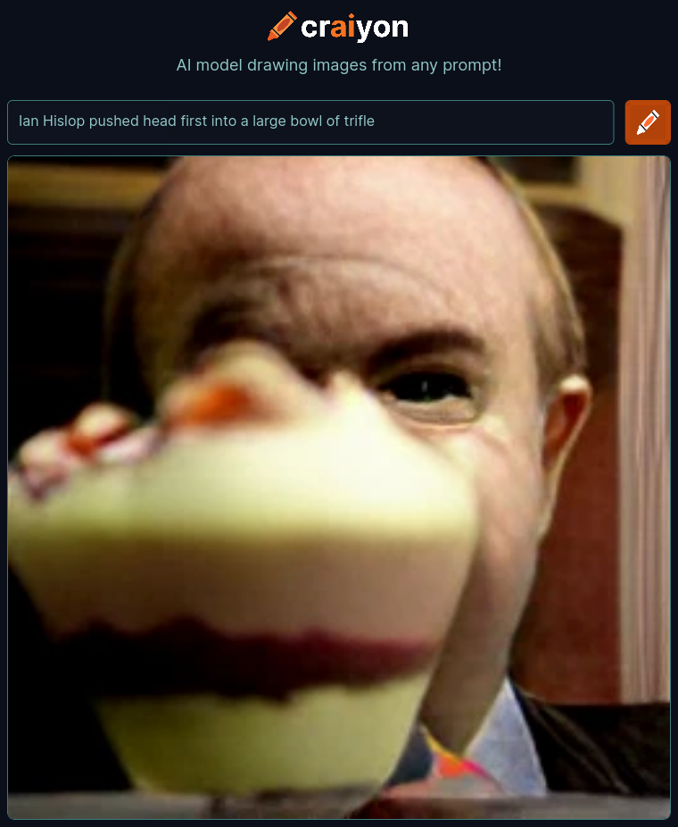 craiyon_001324_Ian_Hislop_pushed_head_first_into_a_large_bowl_of_trifle_br_