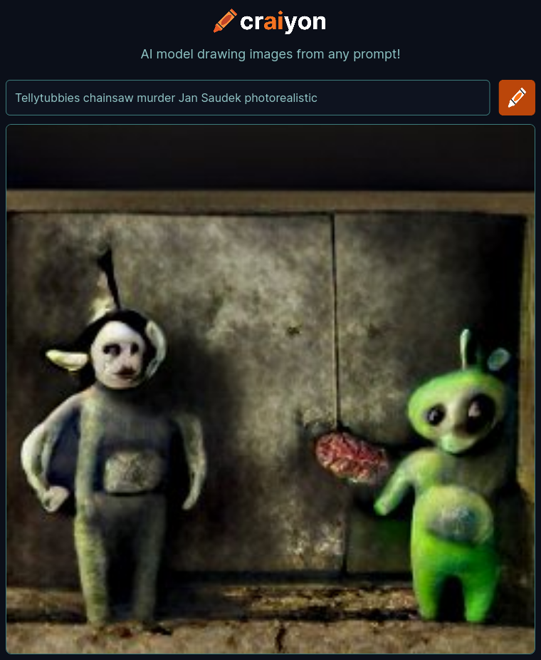 craiyon_120937_Tellytubbies_chainsaw_murder_Jan_Saudek_photorealistic_
