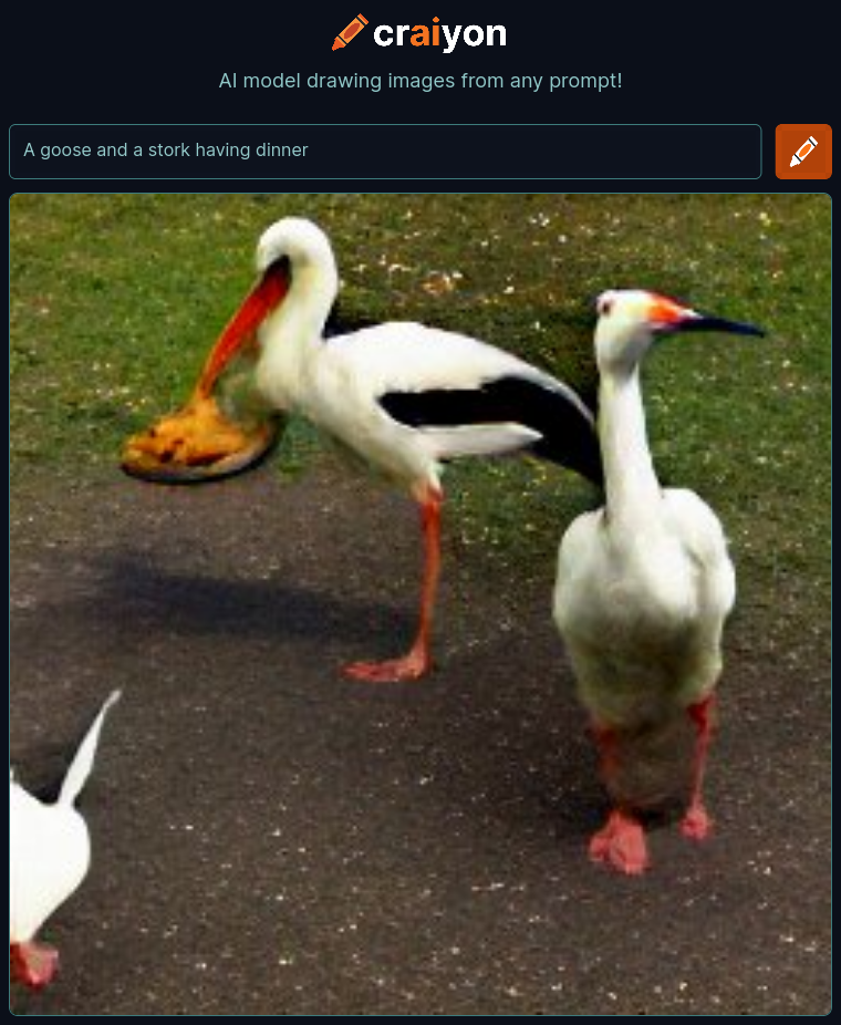 craiyon_134740_A_goose_and_a_stork_having_dinner_br_