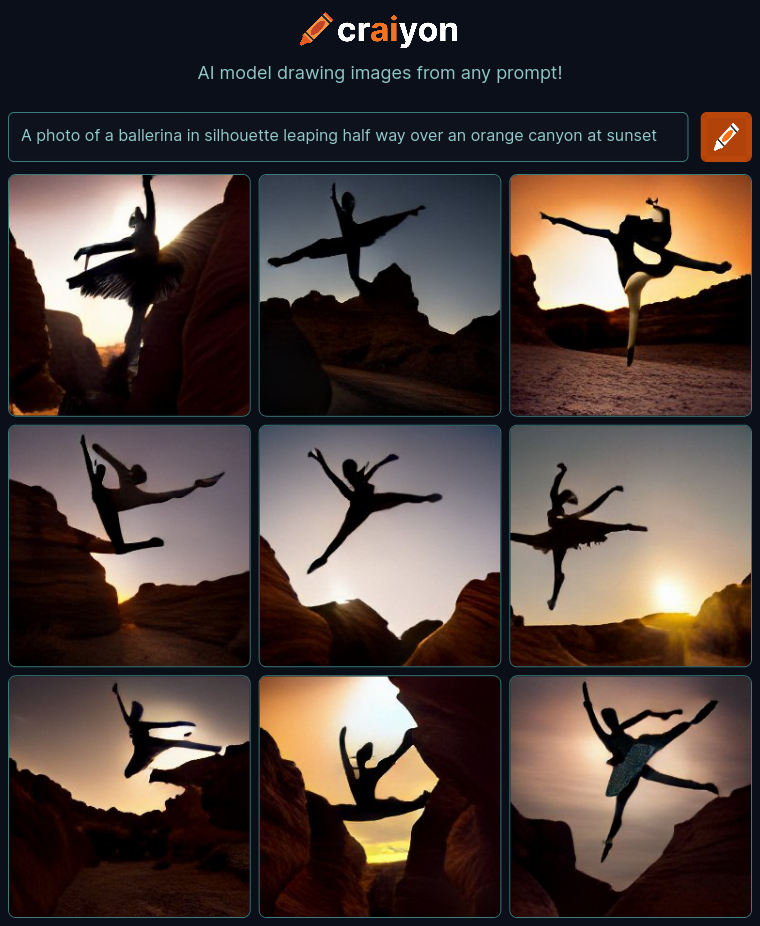 craiyon_152738_A_photo_of_a_ballerina_in_silhouette_leaping_half_way_over_an_orange_canyon_at_sunset