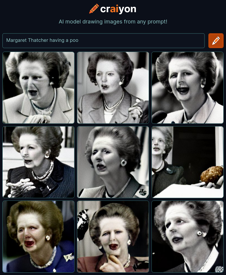 craiyon_153500_Margaret_Thatcher_having_a_poo_br_