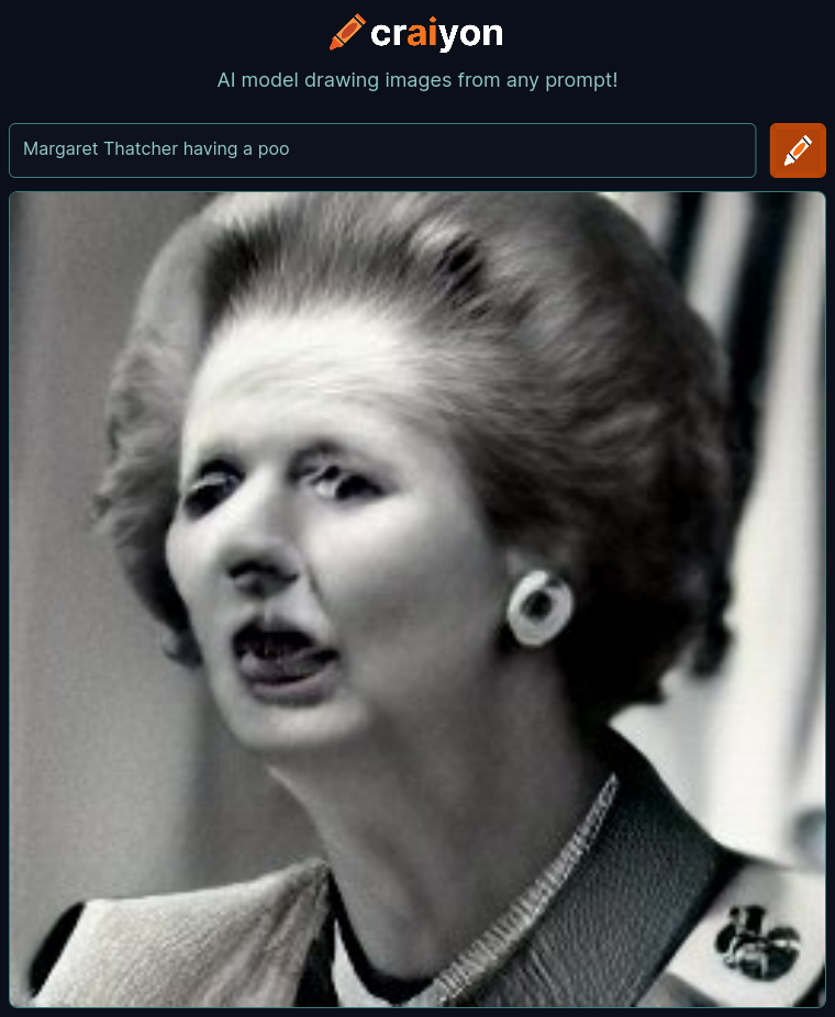 craiyon_153509_Margaret_Thatcher_having_a_poo_br_