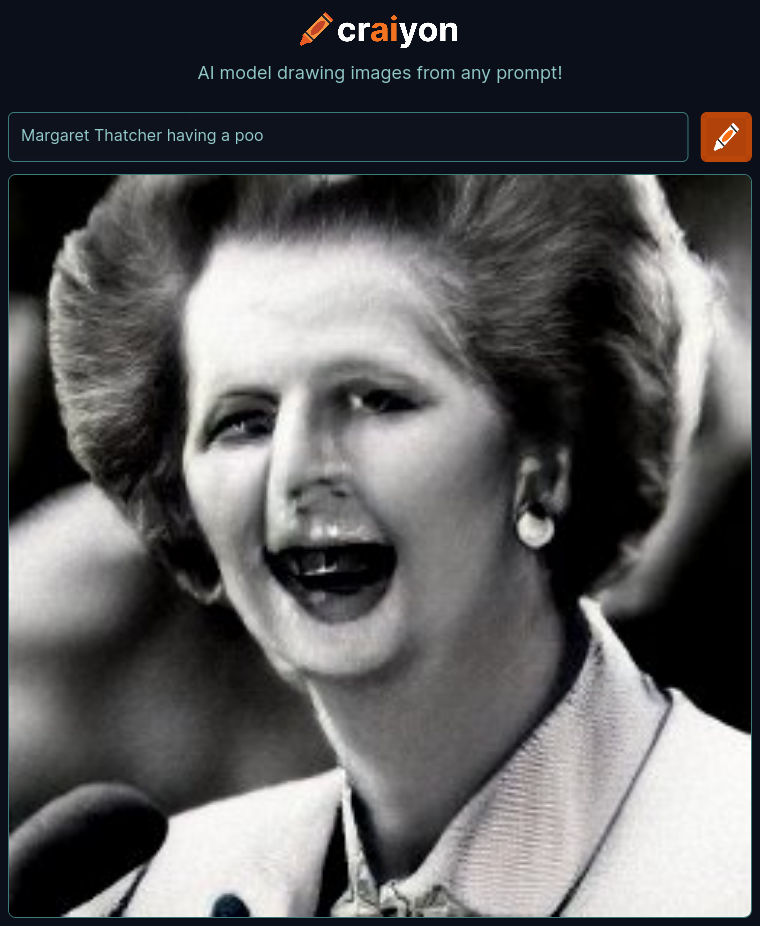 craiyon_153528_Margaret_Thatcher_having_a_poo_br_