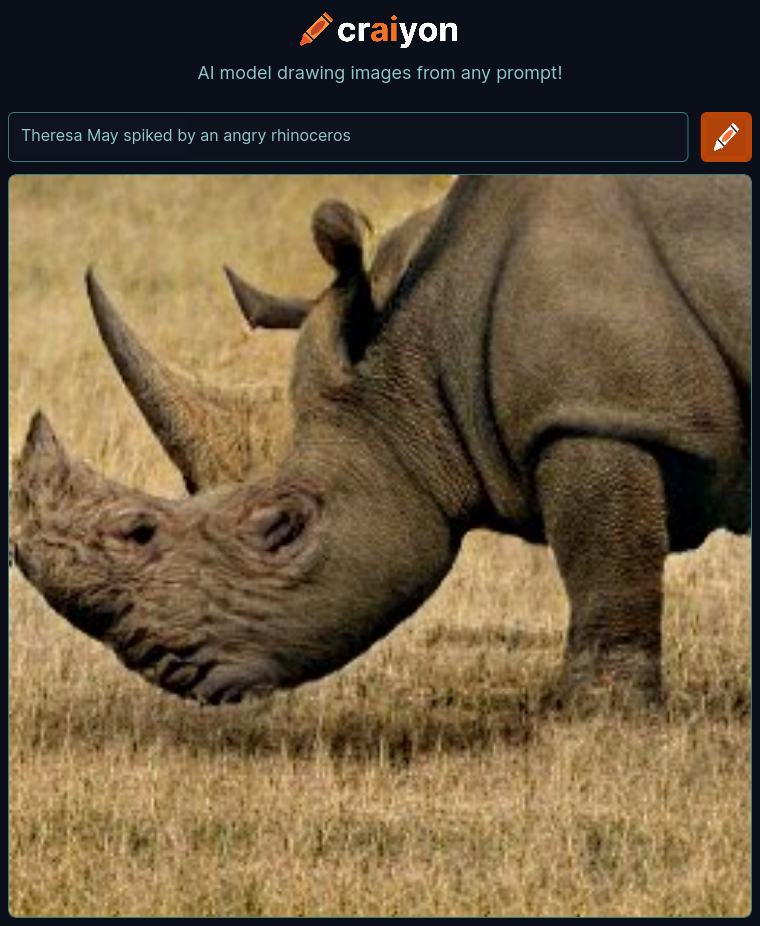craiyon_234612_Theresa_May_spiked_by_an_angry_rhinoceros_br_