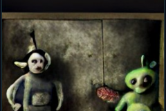 craiyon_120937_Tellytubbies_chainsaw_murder_Jan_Saudek_photorealistic_