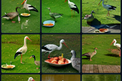 craiyon_140730_A_goose_and_a_stork_have_dinner
