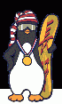 penguin-snowboard