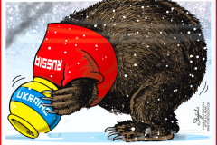 20221216-russia-bear-head-stuck-in-ukraine-honey-pot