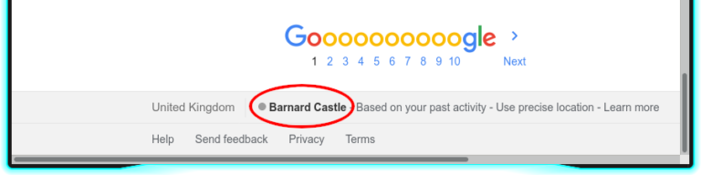 Why does Google think I’m at Barnard Castle?