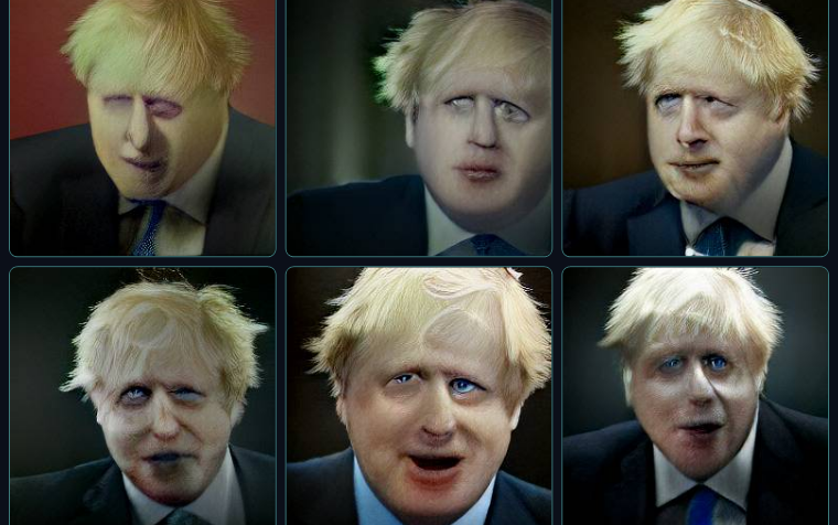 craiyon.com 2022-07-08 17:54:15 Boris Johnson spaffing up the wall photorealistic