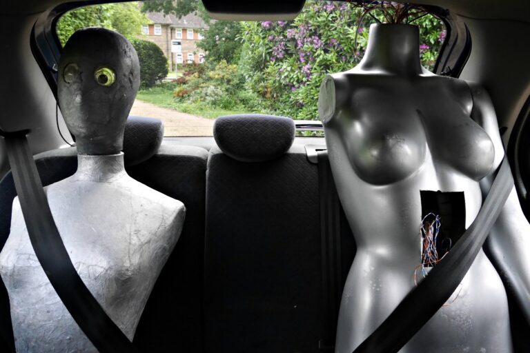 Mannequins on their way to their new home.