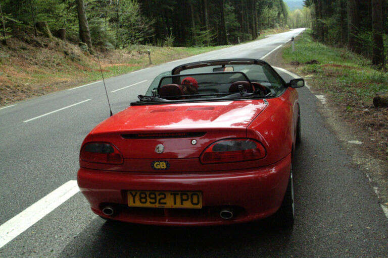 Buzzing around France in a little red MGF