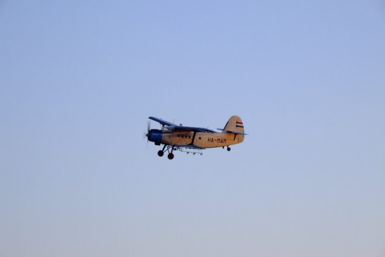 Aircraft HA-MDT and HA-MAM spray insecticide over Pécs