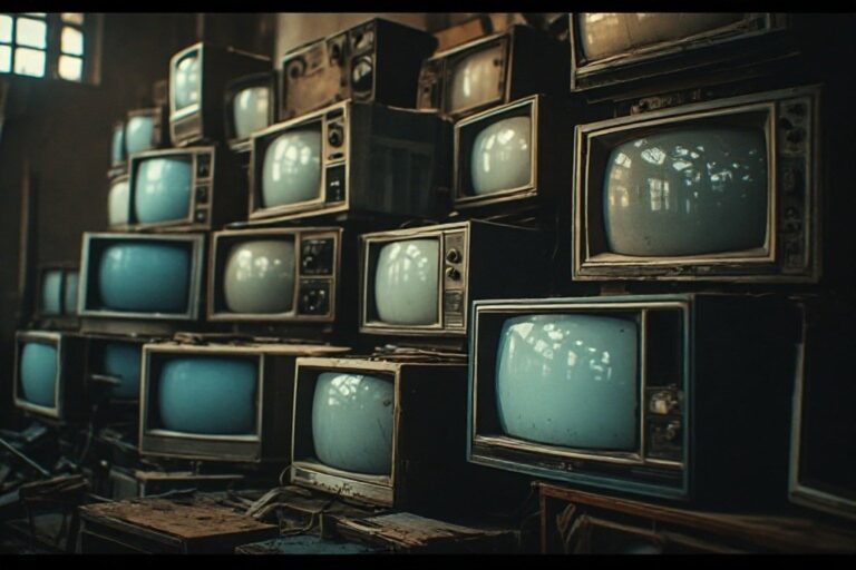 Old broken tellies
